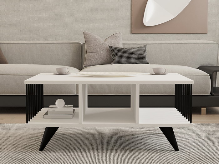 Hanah Home Bert - Mesa de centro Blanca